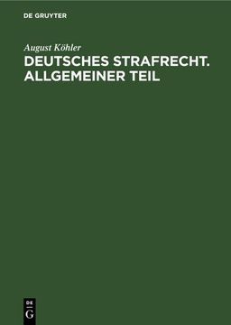 portada Deutsches Strafrecht. Allgemeiner Teil (en Alemán)