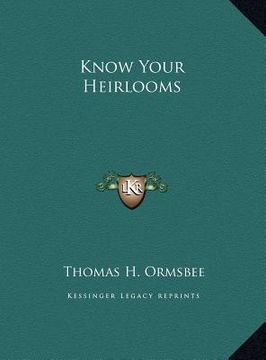 portada know your heirlooms (in English)