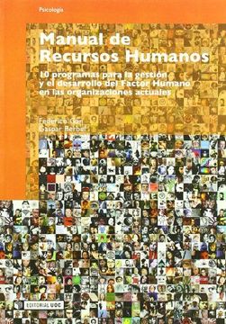 portada Manual de Recursos Humanos/ Human Resources Manual,10 Programas Para la Gestion y el Desarrollo del Factor Humano en las Organizaciones Actuales (in Spanish)