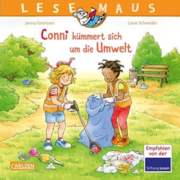 portada Lesemaus 117: Conni Kümmert Sich um die Umwelt: Bilderbuch ab 3 Über Müll, Umweltverschmutzung, Klimawandel und Nachhaltigkeit (in German)