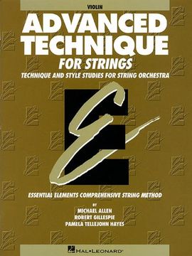 portada Advanced Technique for Strings (Essential Elements Series): Violin (en Inglés)