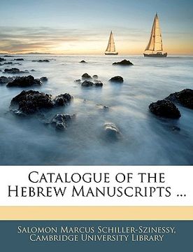 portada catalogue of the hebrew manuscripts ... (en Inglés)