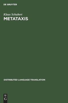 portada metataxis: contrastive dependency syntax for machine translation (en Inglés)