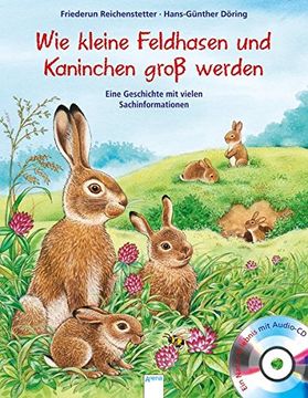 portada Kleine Feldhasen und Kaninchen Werden Groß: Eine Geschichte mit Vielen Sachinformationen: (en Alemán)