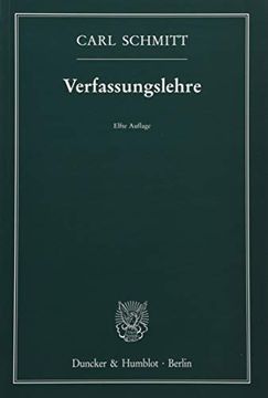 portada Verfassungslehre. (in German)