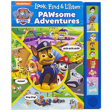 portada Paw Patrol Look Find & Listen Sound Book: Pawsome Adventures (Look and Find) (en Inglés)