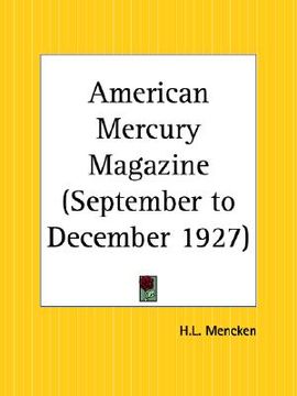 portada american mercury magazine september to december 1927 (en Inglés)
