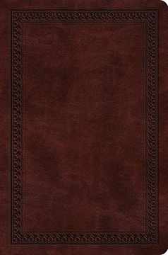 portada ESV Value Compact Bible (TruTone, Mahogany, Border Design) (en Inglés)