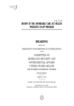 portada Review of the Affordable Care Act health insurance CO-OP Program