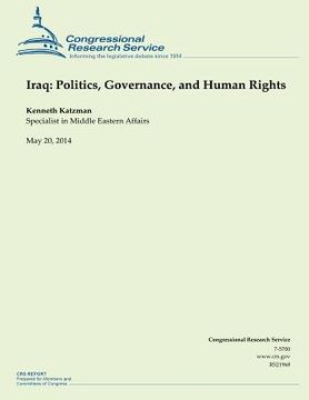 portada Iraq: Politics, Governance, and Human Rights (en Inglés)
