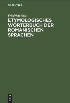 portada Etymologisches Wörterbuch der Romanischen Sprachen (in German)