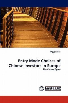 portada entry mode choices of chinese investors in europe (in English)