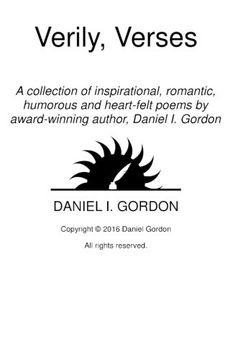 portada Verily, Verses: A collection of poems by award-winning author, Daniel I. Gordon