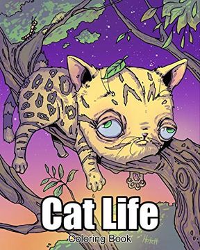 portada Cat Life Coloring Book (en Inglés)