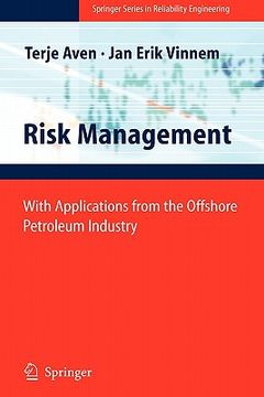 portada risk management: with applications from the offshore petroleum industry (en Inglés)