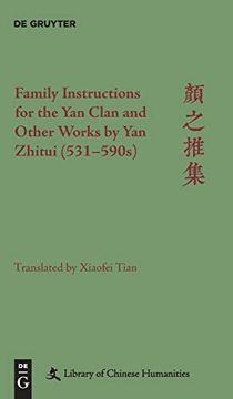 portada Family Instructions for the yan Clan and Other Works by yan Zhitui (531-590S) (Library of Chinese Humanities) (en Inglés)