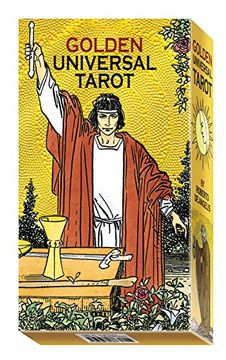 portada Golden Universal Tarot: 78 Full Colour Tarot Cards With Gold Foil Impressions (en Inglés)