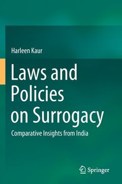 portada Laws and Policies on Surrogacy: Comparative Insights from India (en Inglés)