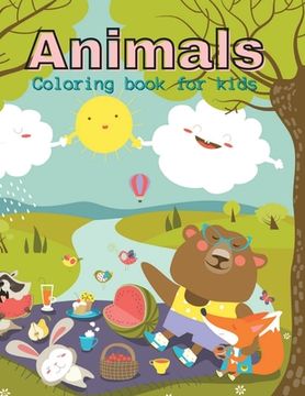 portada Animals Coloring Book for kids (en Inglés)