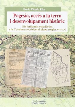 portada Pagesia, accés a la terra i desenvolupament històric (Sèrie Estudis)