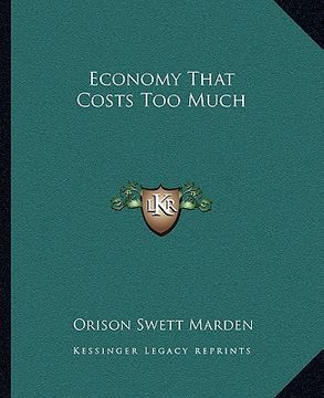 portada economy that costs too much (en Inglés)