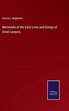 portada Memorials of the Early Lives and Doings of Great Lawyers (en Inglés)