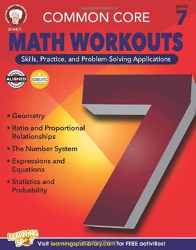portada Common Core Math Workouts, Grade 7
