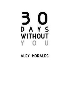 portada 30 Days Without You (en Inglés)