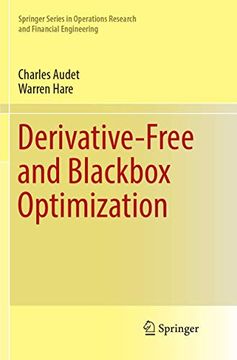 portada Derivative-Free and Blackbox Optimization (in English)