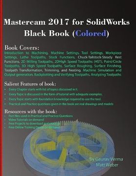 portada Mastercam 2017 for SolidWorks Black Book (Colored)