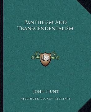 portada pantheism and transcendentalism