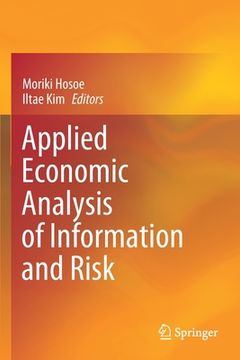 portada Applied Economic Analysis of Information and Risk (en Inglés)
