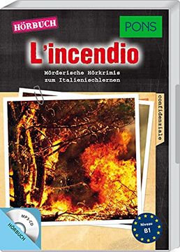 portada Pons Hörbuch Italienisch "L'incendio" - Mörderische Hörkrimis zum Italienischlernen (Pons Kurzkrimis) (en Alemán)