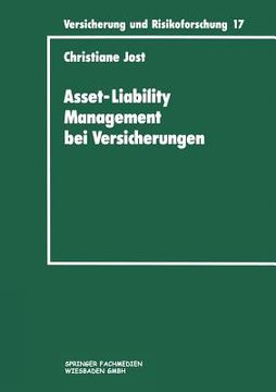 portada Asset-Liability Management Bei Versicherungen: Organisation Und Techniken (in German)