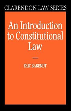 portada An Introduction to Constitutional law (Clarendon law Series) (en Inglés)