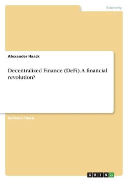 portada Decentralized Finance (DeFi). A financial revolution? (en Inglés)