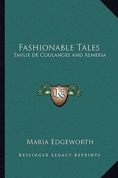 portada fashionable tales: emilie de coulanges and almeria (en Inglés)