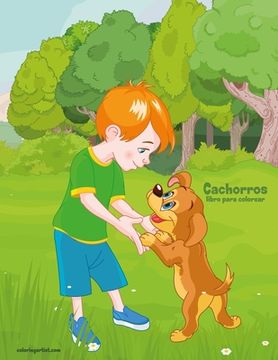 portada Cachorros libro para colorear