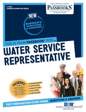 portada Water Service Representative (C-4494): Passbooks Study Guide Volume 4494