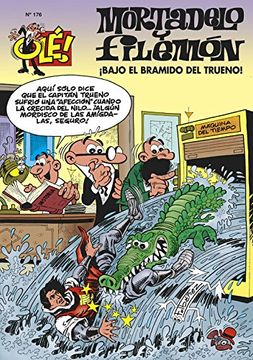 portada Mortadelo y Filemón:  Bajo el Bramido del Trueno! (Olé Mortadelo, #176)