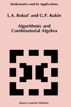 portada algorithmic and combinatorial algebra (en Inglés)