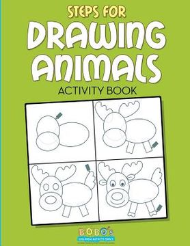 portada Steps for Drawing Animals Activity Book (en Inglés)