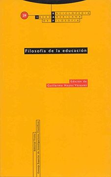 portada Filosofía de la Educación: Vol. 29 (Enciclopedia Iberoamericana de Filosofía)
