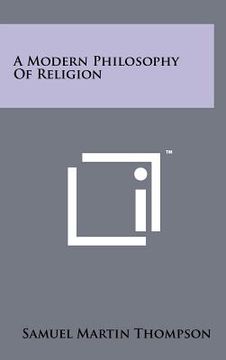 portada a modern philosophy of religion (en Inglés)