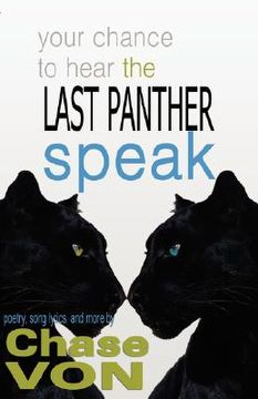 portada your chance to hear the last panther speak (en Inglés)
