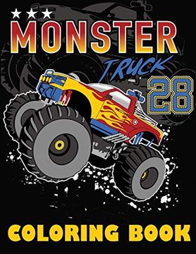 portada Monster Truck Coloring Book: Big Coloring Book for Boys and Girls 