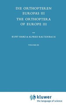 portada Die Orthopteren Europas III / The Orthoptera of Europe III: Volume III (en Inglés)