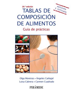 portada Tablas de composición de alimentos (in Spanish)