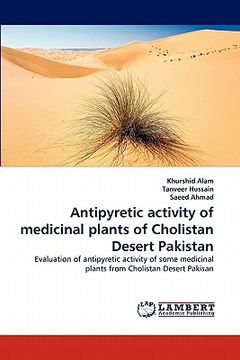 portada antipyretic activity of medicinal plants of cholistan desert pakistan