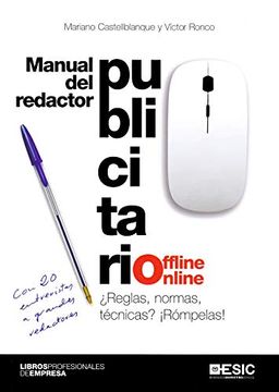 portada Manual del Redactor Publicitario Offline-Online:  Reglas, Normas, Técnicas?  Rómpelas! (Divulgación, Libros Profesionales de Empresa)